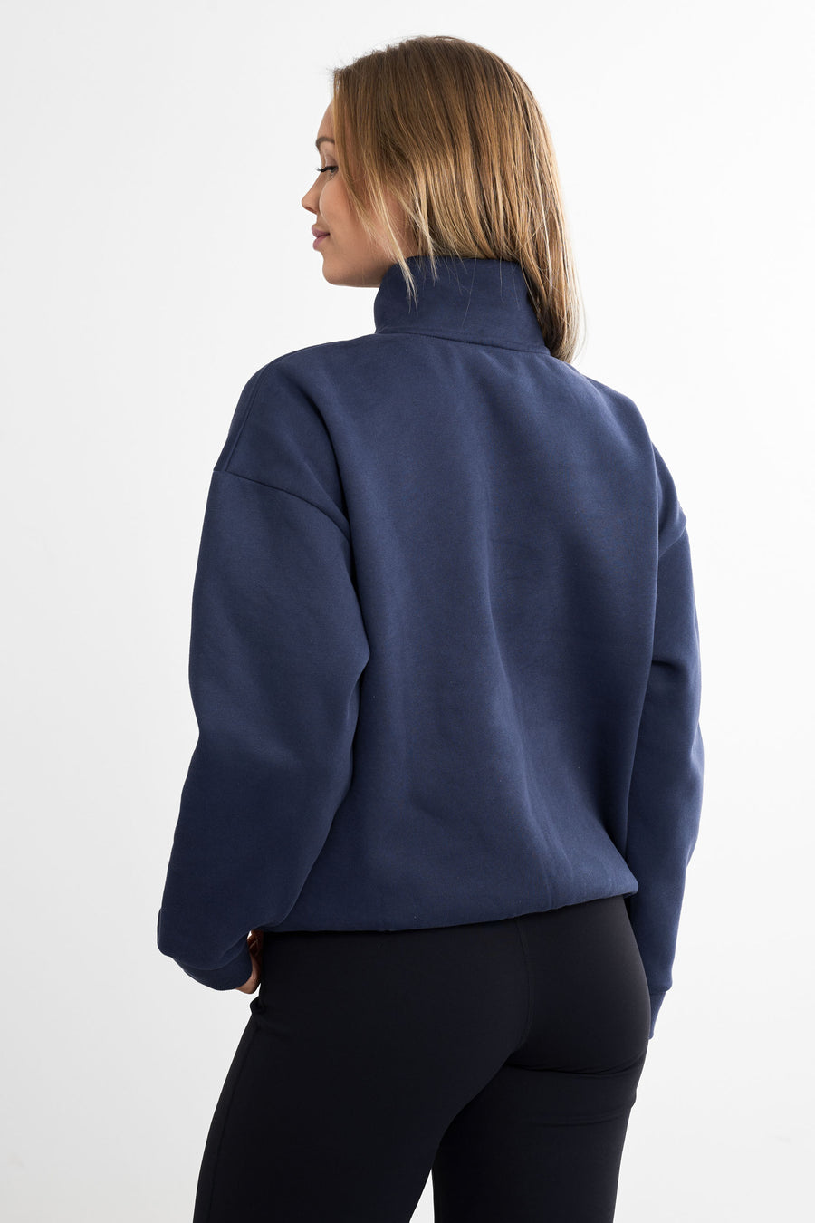 Half Zip Anniversary Sweater · Marinblå