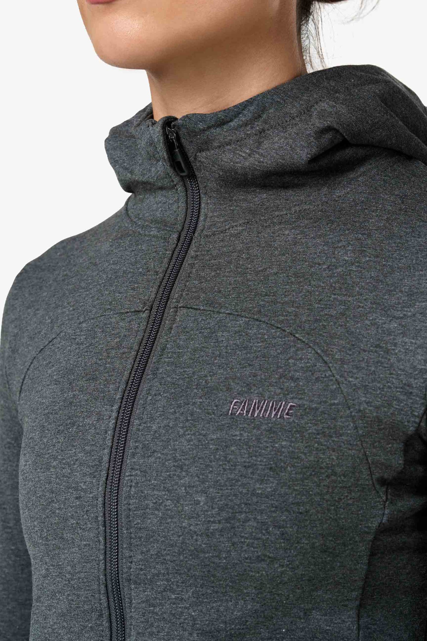 Dark Grey Fit Hoodie - for dame - Famme - Hoodie