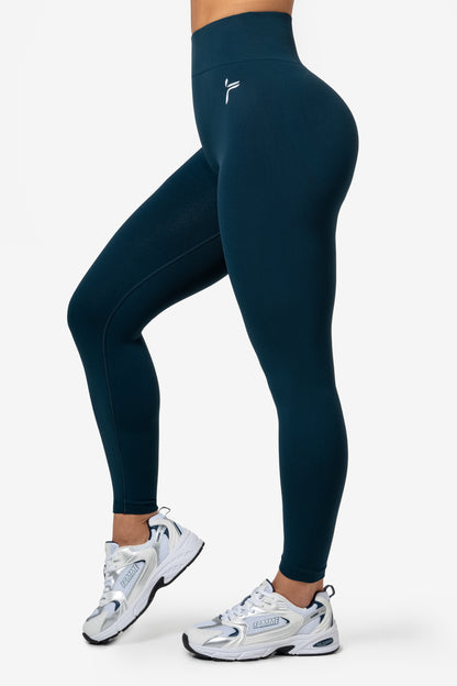 Dark Green Lunge Scrunch Leggings - for dame - Famme - Leggings