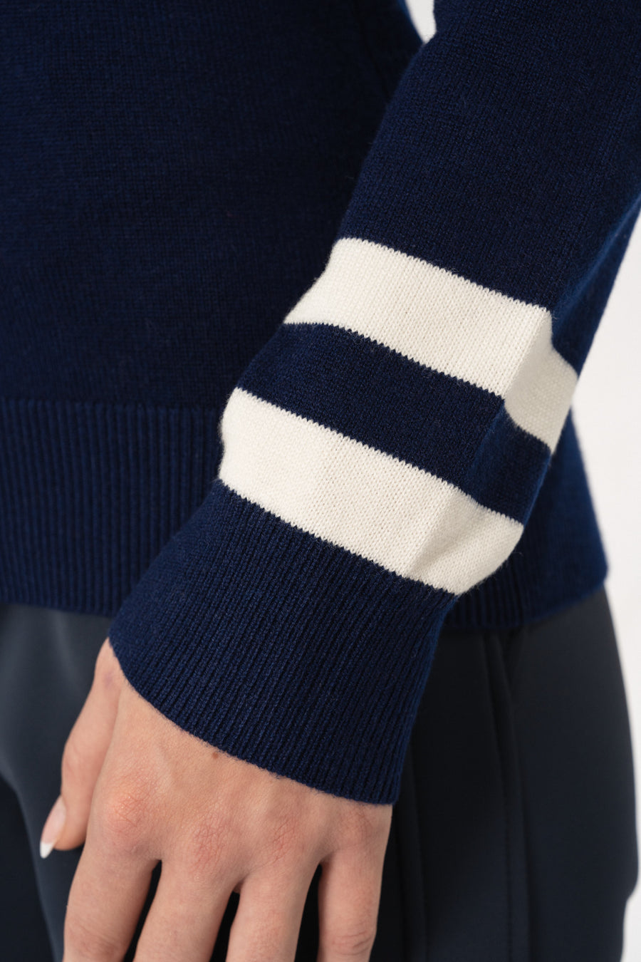 SKI Sweater · Navy Blue/White