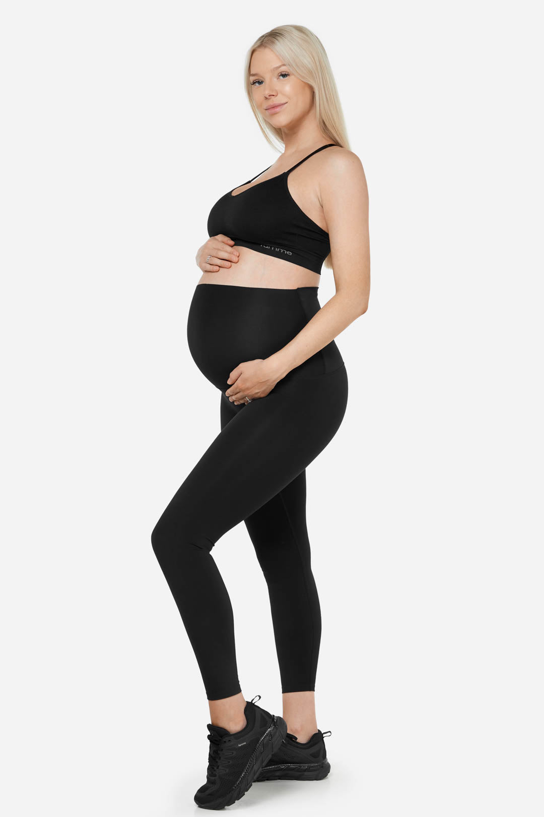 Black Flex Maternity Leggings - for dame - Famme - Leggings